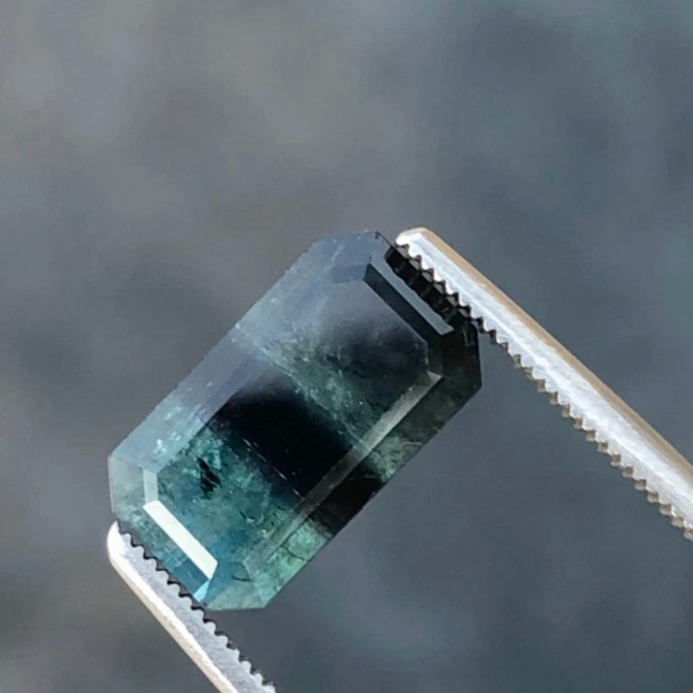 Rare 3.72CTW genuine rare color BI tourmaline loose in gem jar-NOT ENHANCED